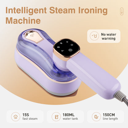 LCD Handheld Garment Steamer - Portable Steam Iron with LED Display | Travel Clothes Steamer